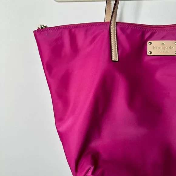 Kate Spade New York Kennedy Park Sophie Nylon Tote Pink - Picture 4 of 7